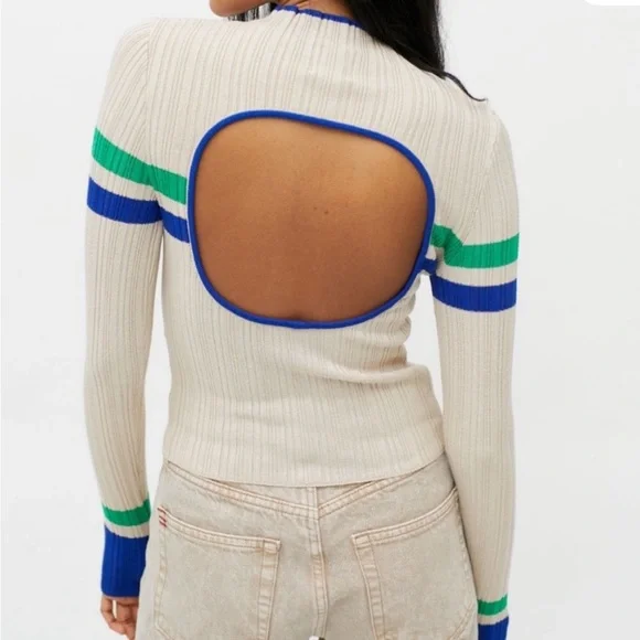 Urban Outfitters BDG Kiara open back sweater L - Picture 6 of 14